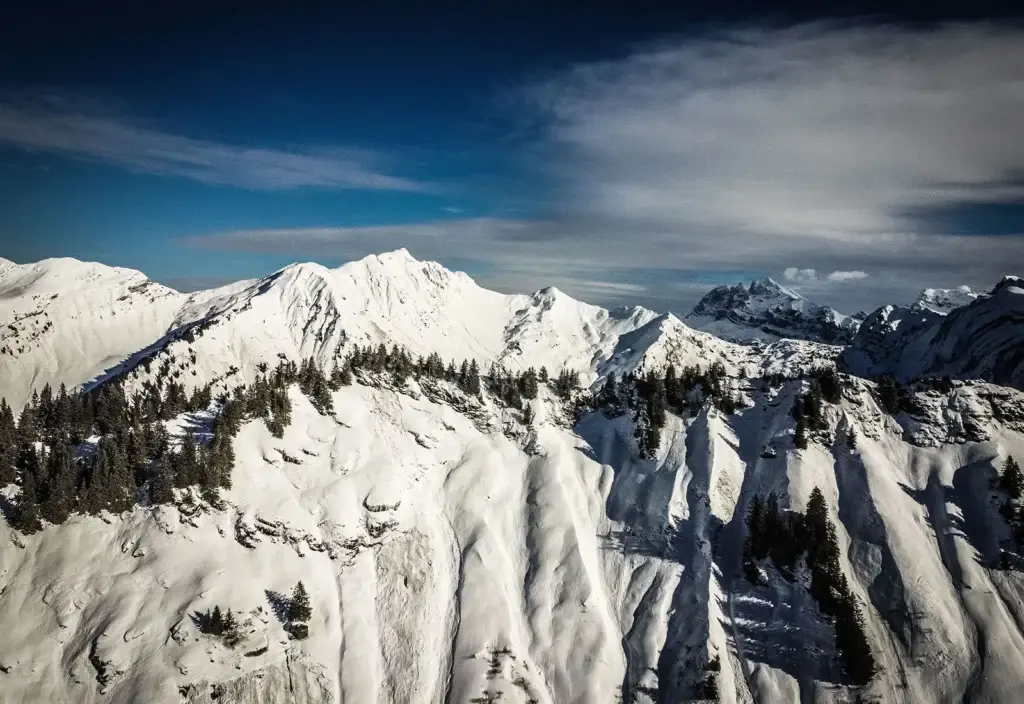 Coureurs sur un trail hivernal à Morzine